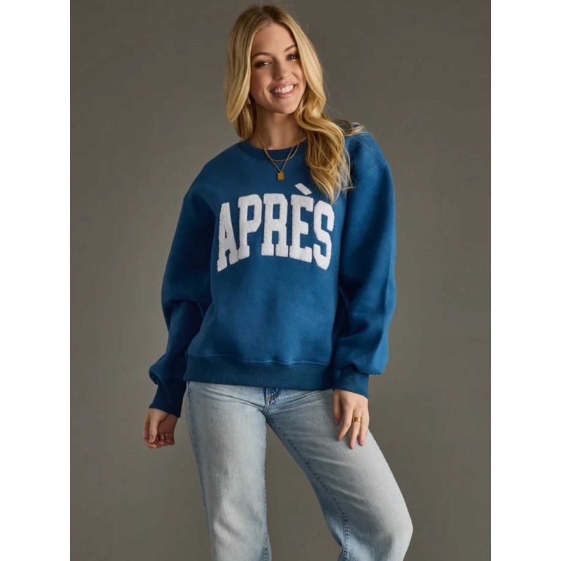 Blue and White Apres Sweatshirt SM