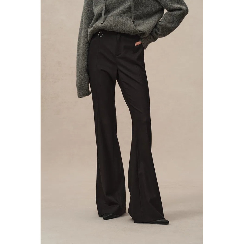 Chance Flared Suit Trousers in Fine Wool XS