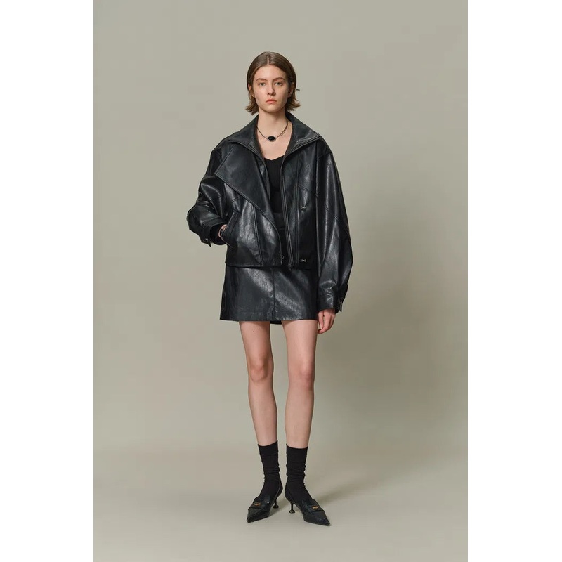 Jany Biker Jacket in Vegan Leather XS