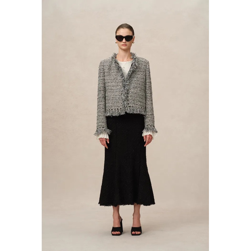 Marcela Coat in Coarse Wool Tweed XS