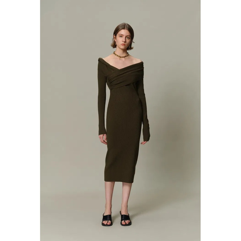 Veronica Fitted Dress in Anti-Pilling Knit XS
