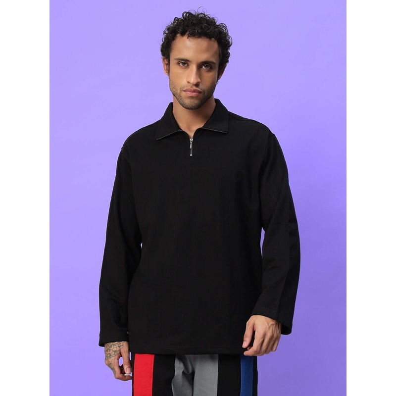 CANDID OVERSIZED SWEATSHIRT BLACK XS