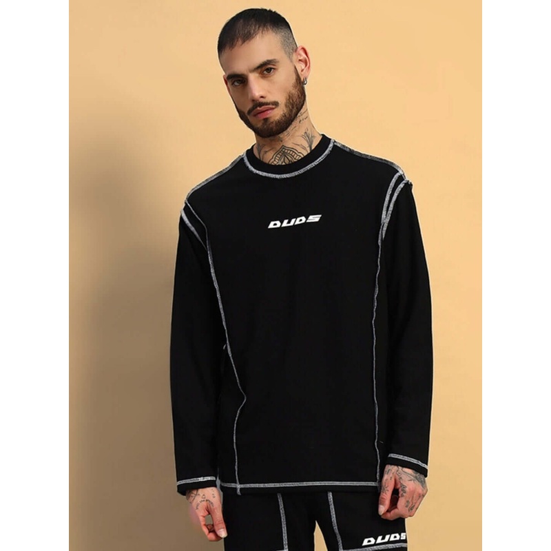 DYNAMIC OVERSIZED SWEATSHIRT BLACK XS