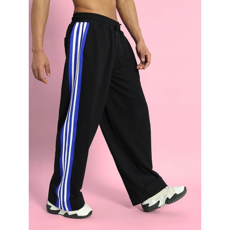 MILANO RELAXED-FIT JOGGERS BLACK-BLUE XS