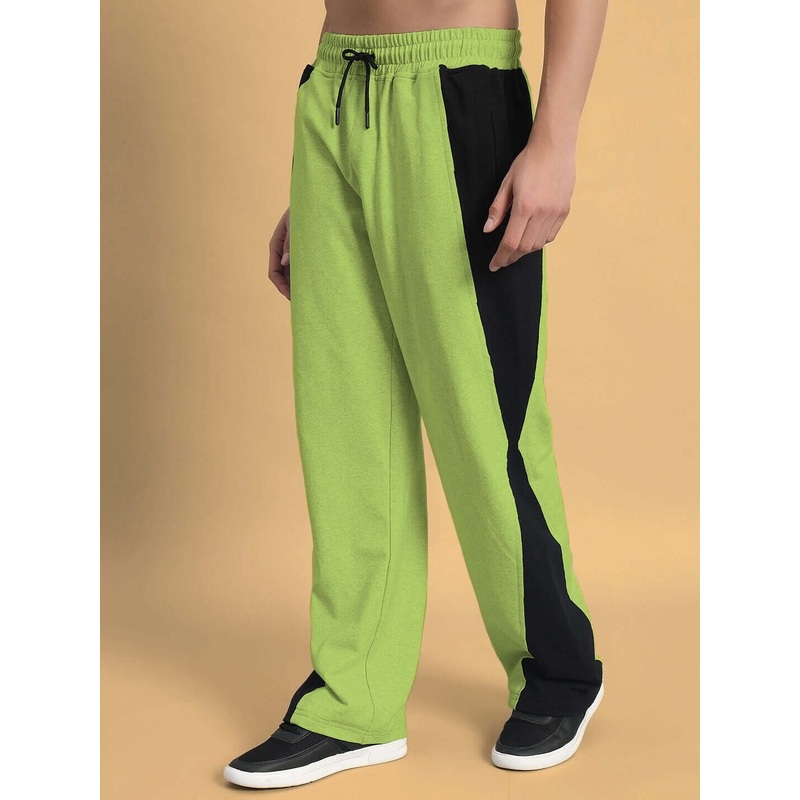 REVIVE SIDE CONTRAST JOGGERS NEON GREEN XS