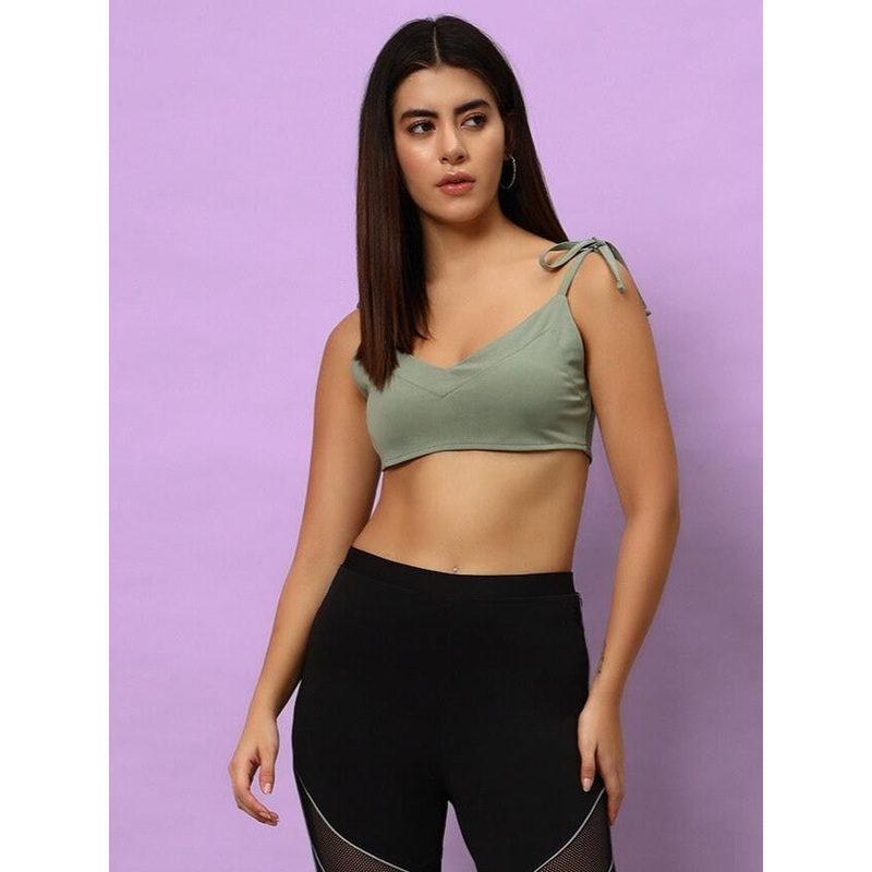 WOMEN ASHLEY CROP-TOP LAUREL GREEN XS