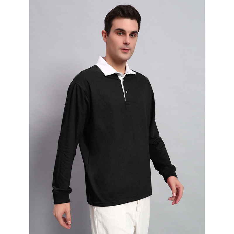 SAGOL POLO OVERSIZED SWEATSHIRT BLACK XS