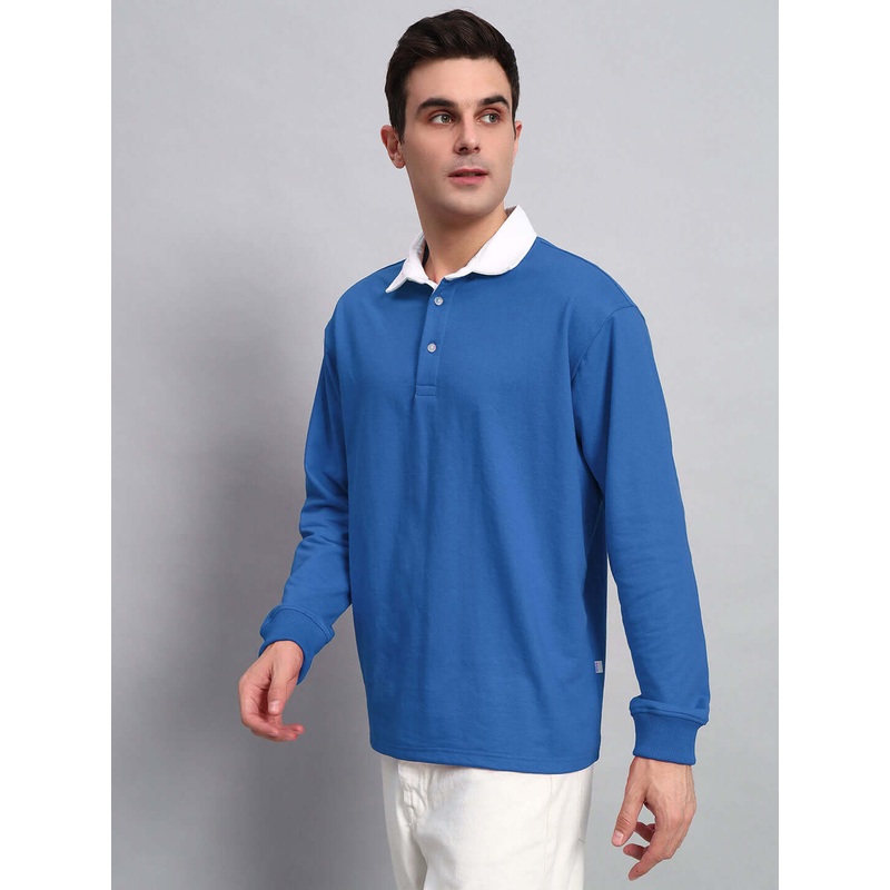 SAGOL POLO OVERSIZED SWEATSHIRT ROYAL BLUE XS