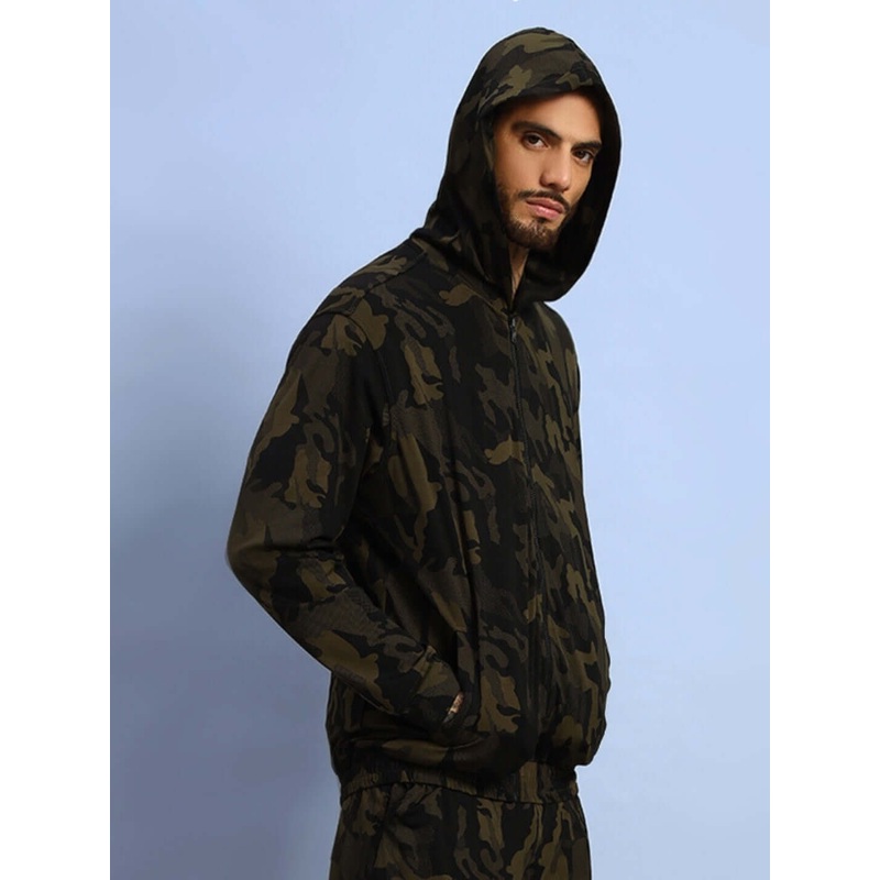 TRENCH CAMOUFLAGE JACKET CAMOUFLAGE GREEN XS