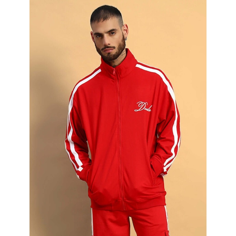 WEARDUDS SCOTIA FULL ZIPPER JACKET RED XS