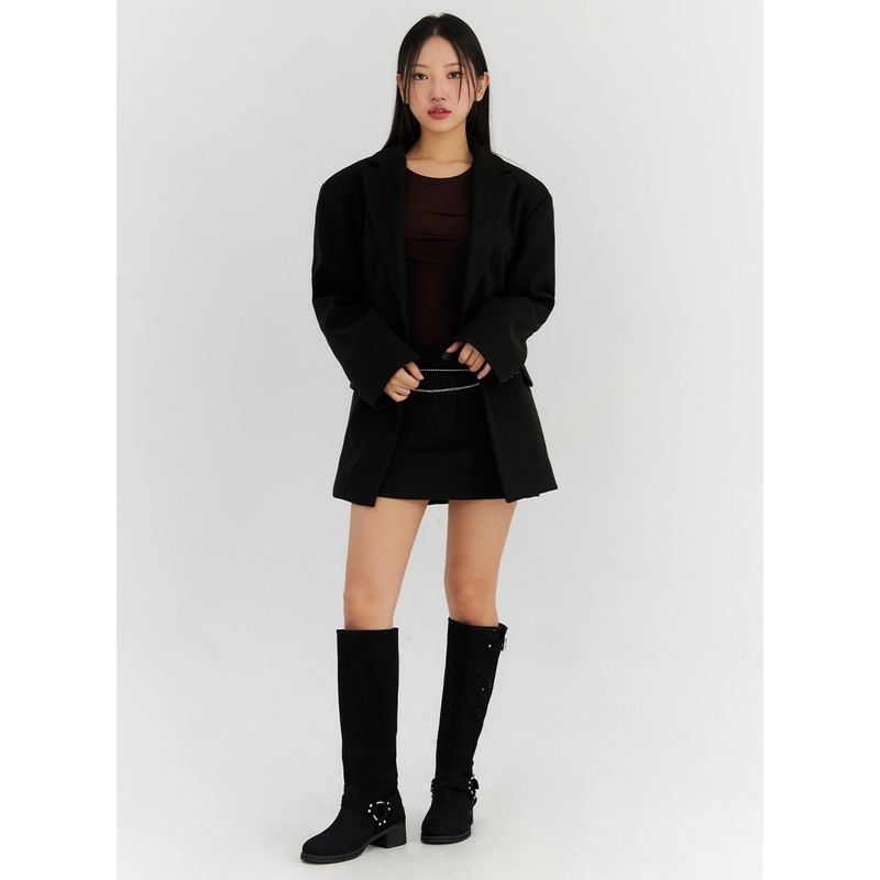 Basic Mini Skirt CN315 Black S