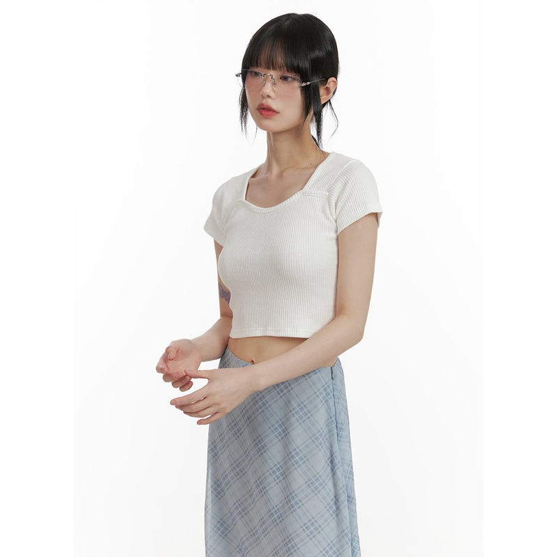 Cotton Crop Tee CU413 White S/M