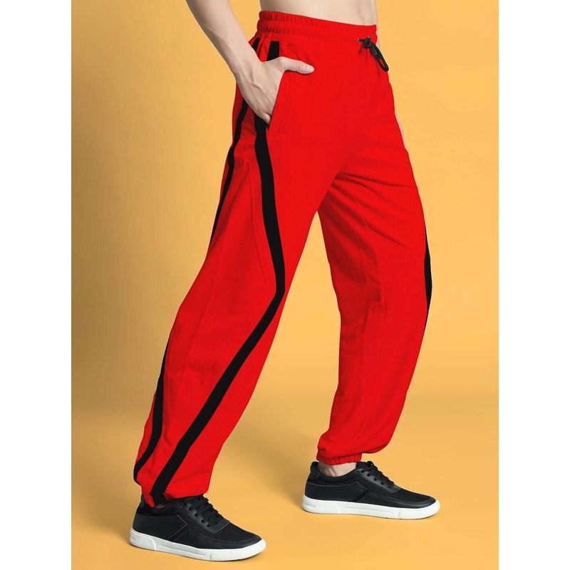 DUDS FRAME COTTON JOGGERS IN RED XS