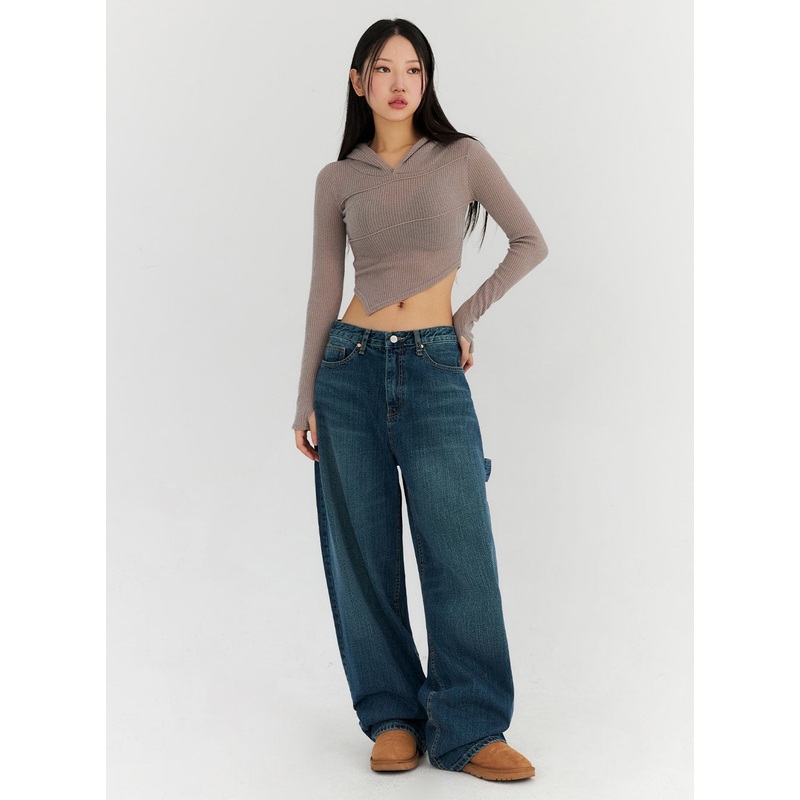 Oversized Wide Fit Jeans CN314 Blue S