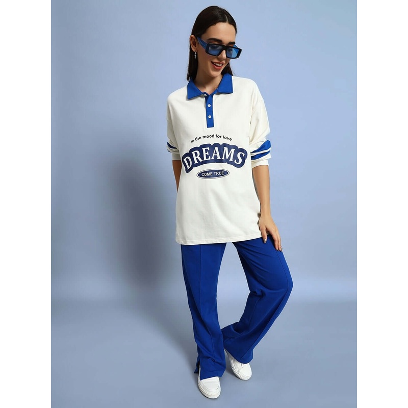 WOMEN LOVE DREAMS OVERSIZED CO-ORD SET XS