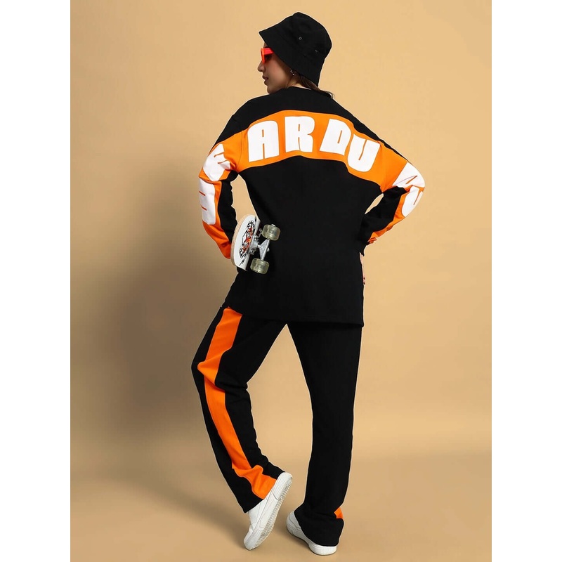 WOMEN TITAN OVERSIZED CO-ORD SET BLACK XS