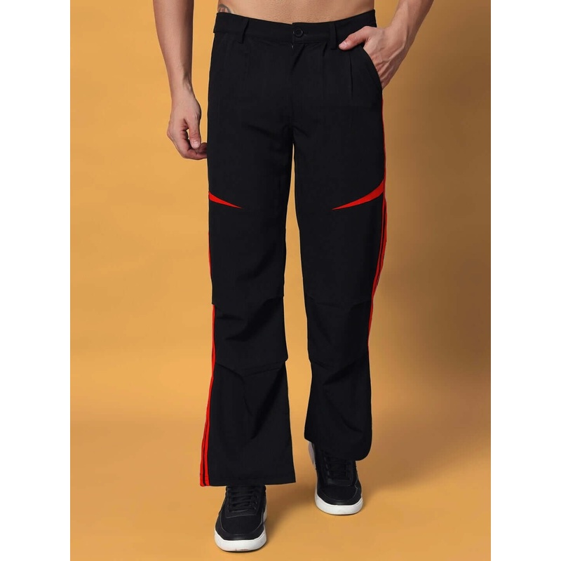 DROVE RELAXED FIT CARGO PANTS BLACK RED XS