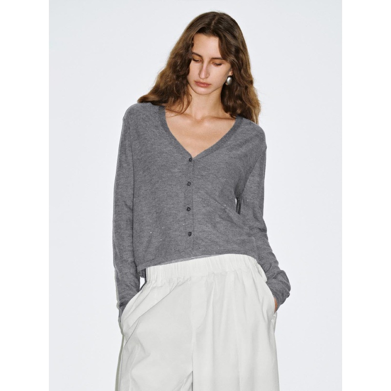 Knitted Cardigans Grey XS