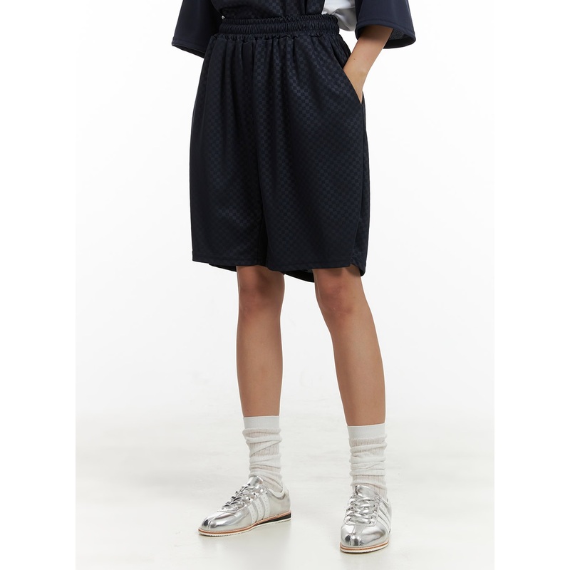 Mesh Oversized Shorts CU414 Dark blue S/M