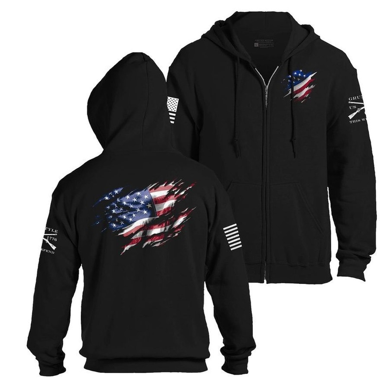 Still Standing Full-Zip Hoodie – Black Small