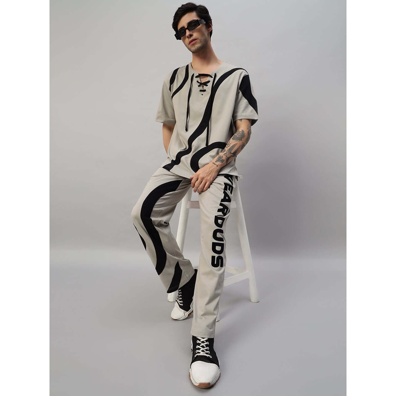 SURFING OVERSIZED CO-ORD SET GREY XS