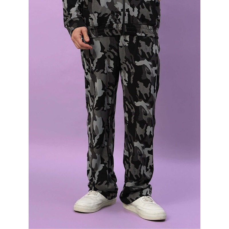 TRENCH RELAXED PANT JOGGER CAMOUFLAGE NAVY XS