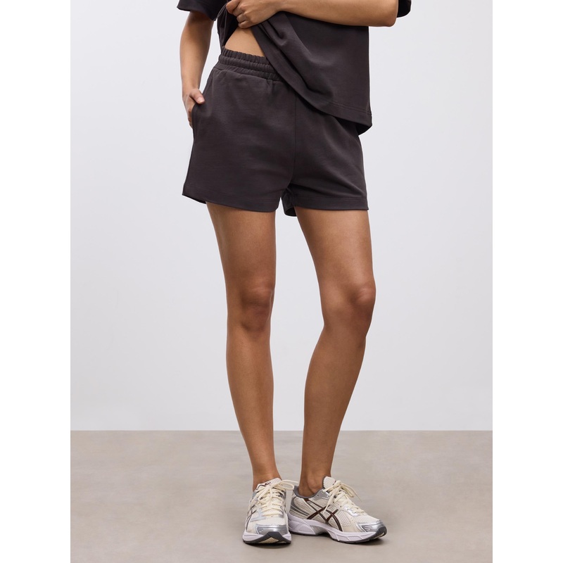 Womens Brushed Relaxed Short in Brown XXS (4) Brown