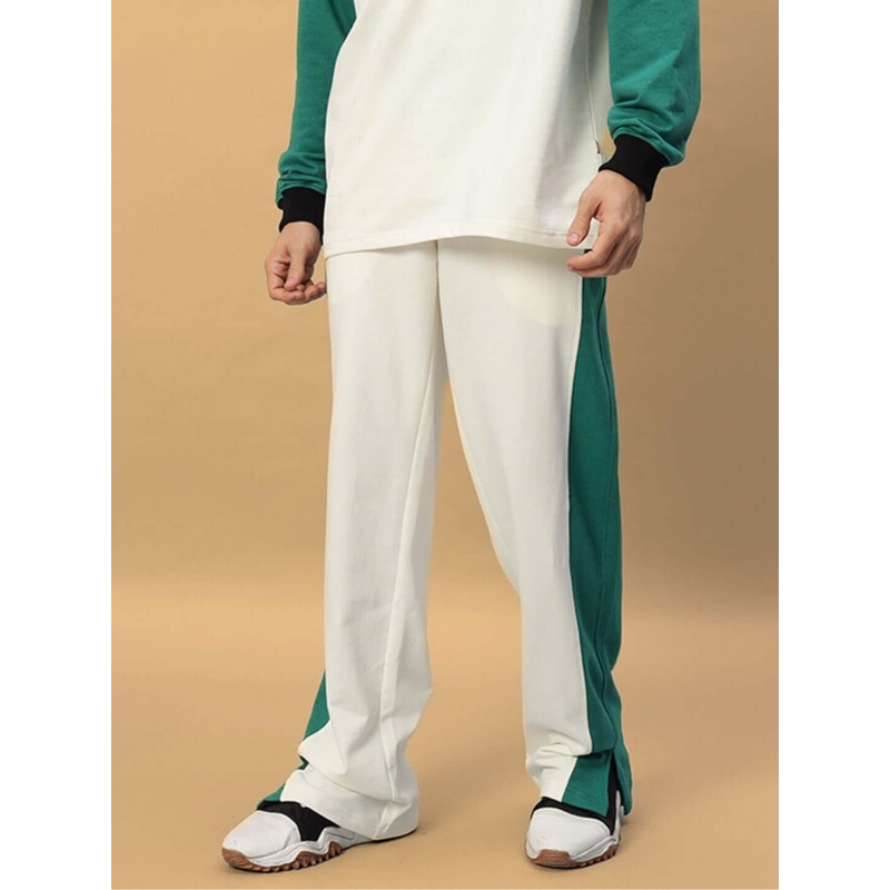 ZINGY JOGGER COTTON OFF WHITE TEAL XS