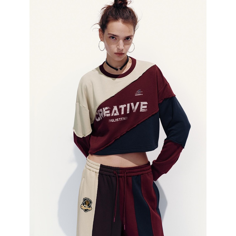 Cropped Sweatshirts Red XS