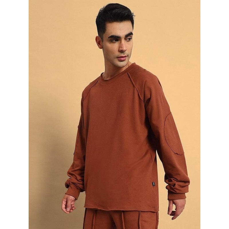 LAMINA OVERSIZED SWEATSHIRT BROWN XS