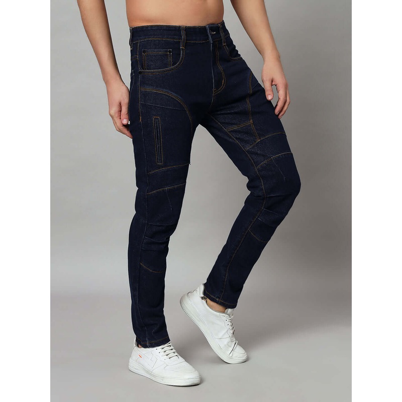 NOVICE CONTRAST STITCH DENIM JEANS BLUE 28