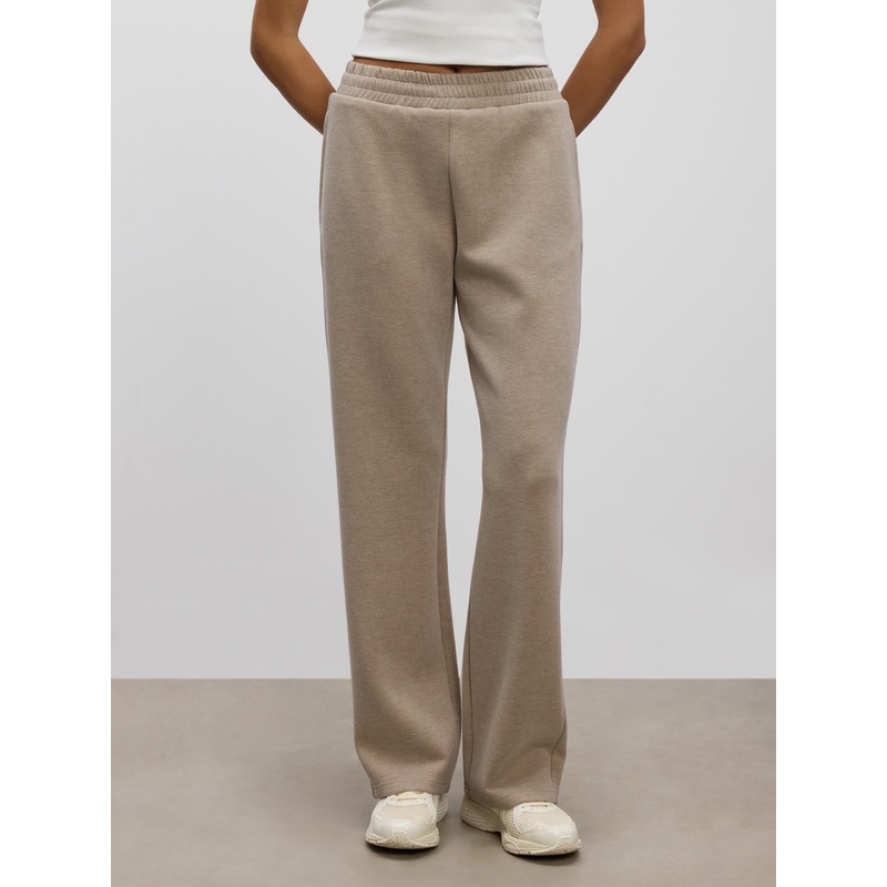 Womens Knitted Straight Leg Jogger in Stone XXS (4) Stone Knitwear