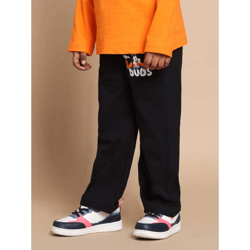 GOOFY JOGGERS FOR BOYS GIRLS BLACK 1-2 YRS