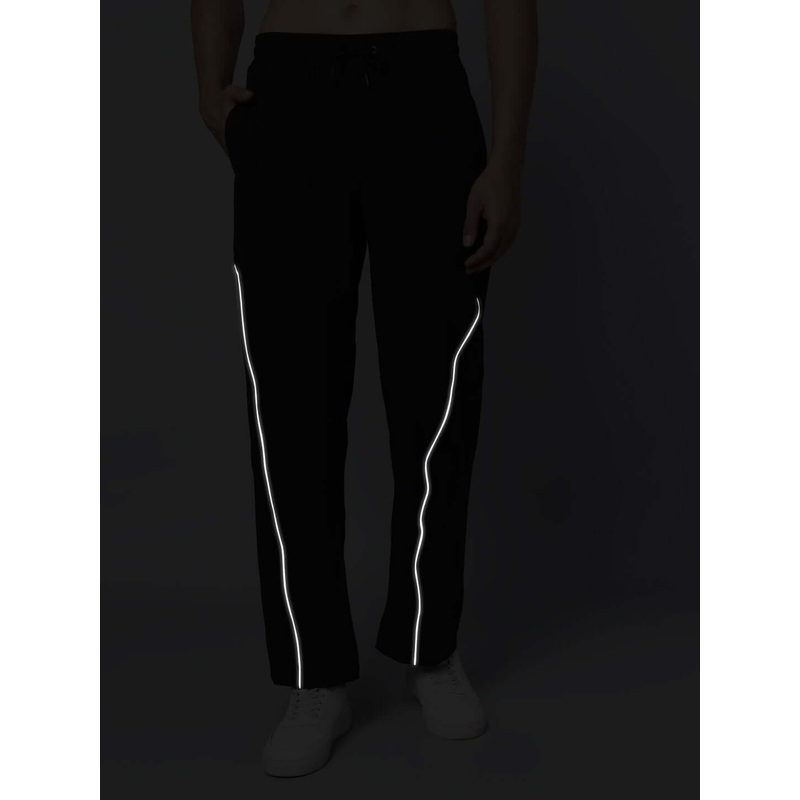 LOCO REFLECTOR PARACHUTE CARGO PANTS BLACK XS