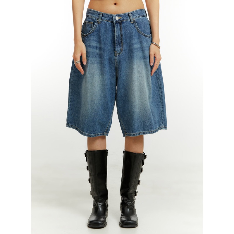 Low Rise Bermuda Jorts CU421 Blue S