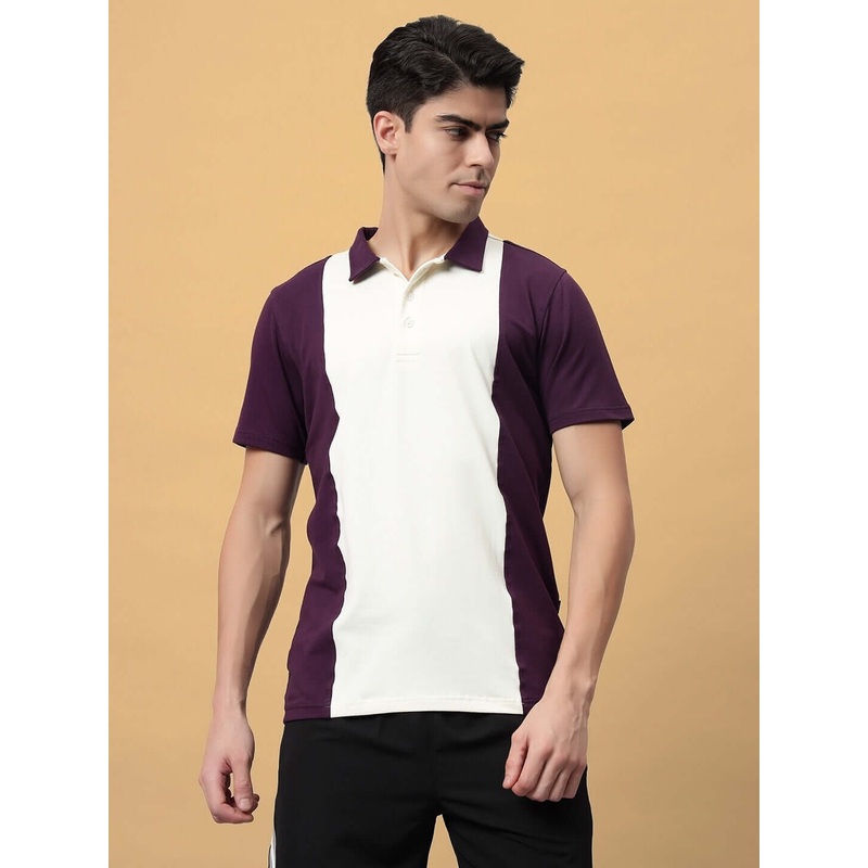 GLORY REGULAR FIT T-SHIRT PURPLE-OFF WHITE XS