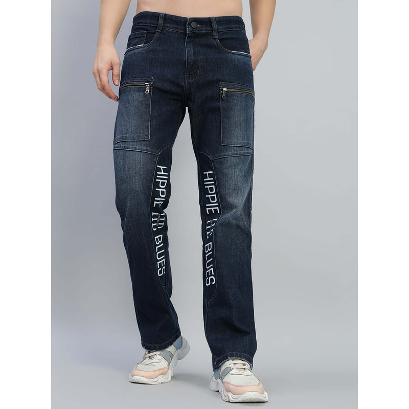 HIPPIE BLUE REGULAR FIT DENIM JEANS BLUE 28