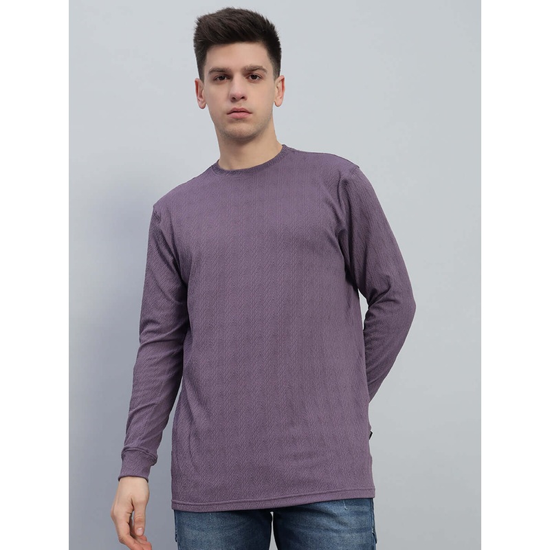 JACOB JACQUARD SWEATSHIRT PURPLE XS