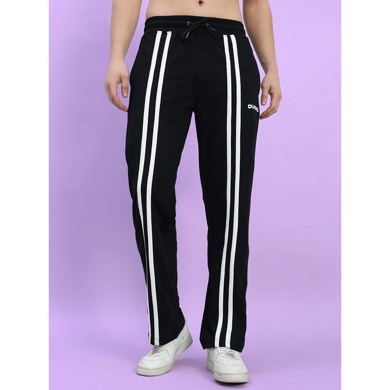 OUTLOOK 2 STRIPE JOGGER IN BLACK XS