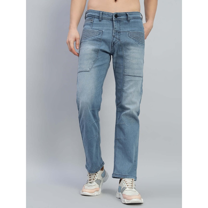 THRIFTY REGULAR FIT DENIM JEANS BLUE 28