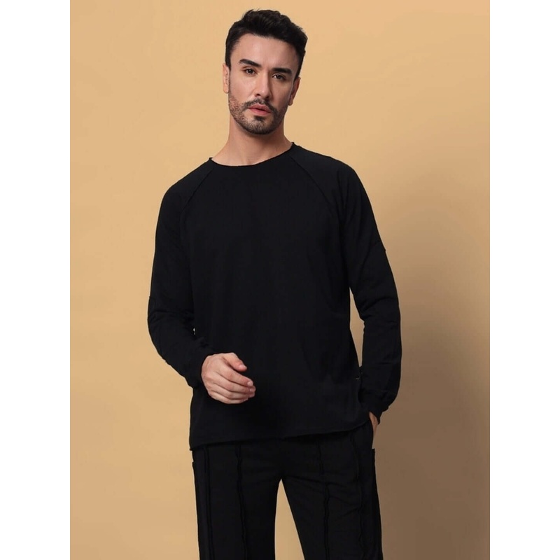 LAMINA OVERSIZED SWEATSHIRT BLACK XS