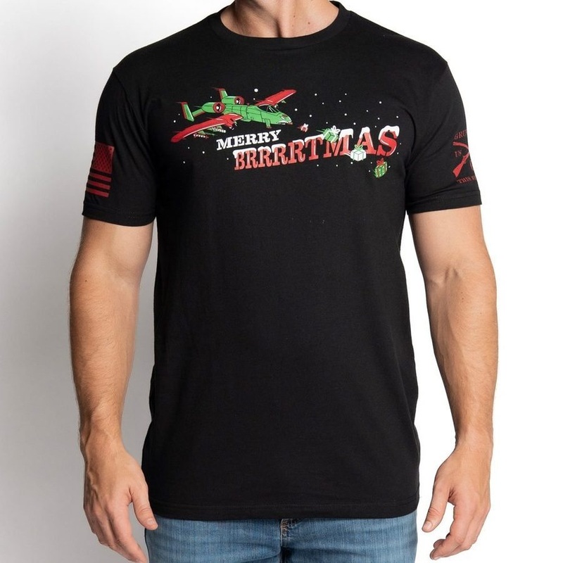 Merry Brrrrtmas T-Shirt – Black Small