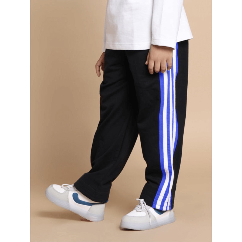 MILANO RELAXED PANT FOR BOYS GIRLS JOGGER BLACK-BLUE 1-2 YRS