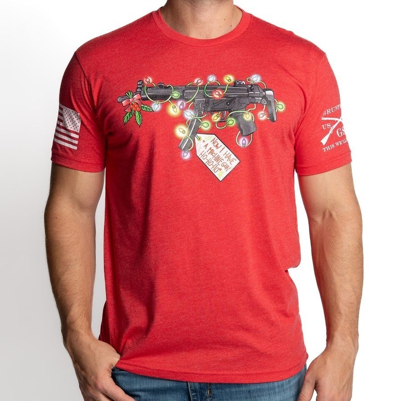 Now I Have A Machine Gun T-Shirt – Red Small