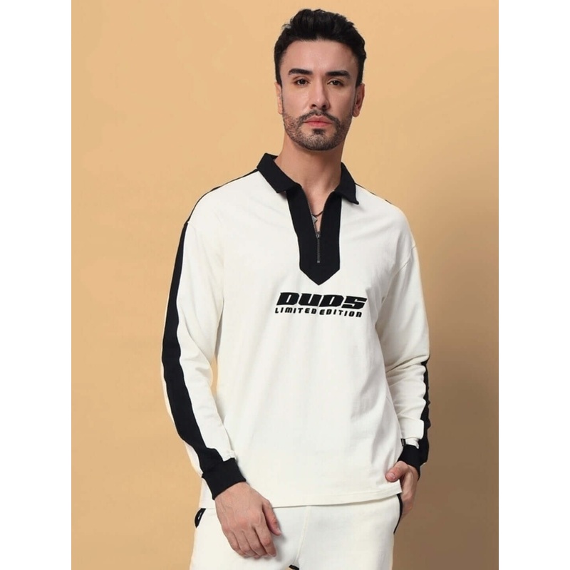 SPLINTER OVERSIZED SWEATSHIRT OFF WHITE BLACK XS