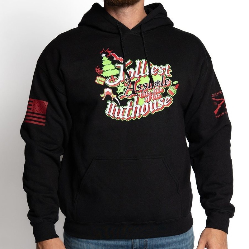 This Side of the Nuthouse Hoodie – Black Small