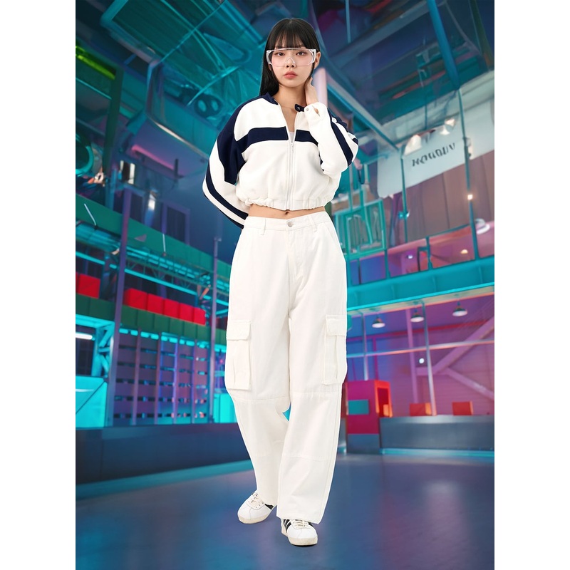 Wide Cargo Pants IO317 White S