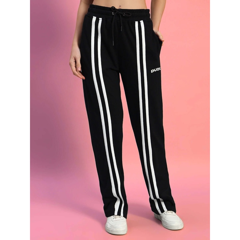 WOMEN’S OUTLOOK 2 STRIPE JOGGER BLACK XS