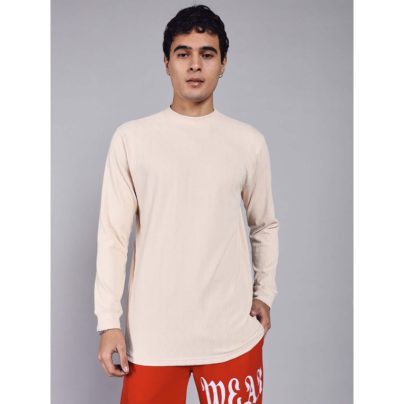 JACOB JACQUARD SWEATSHIRT CREAM XS