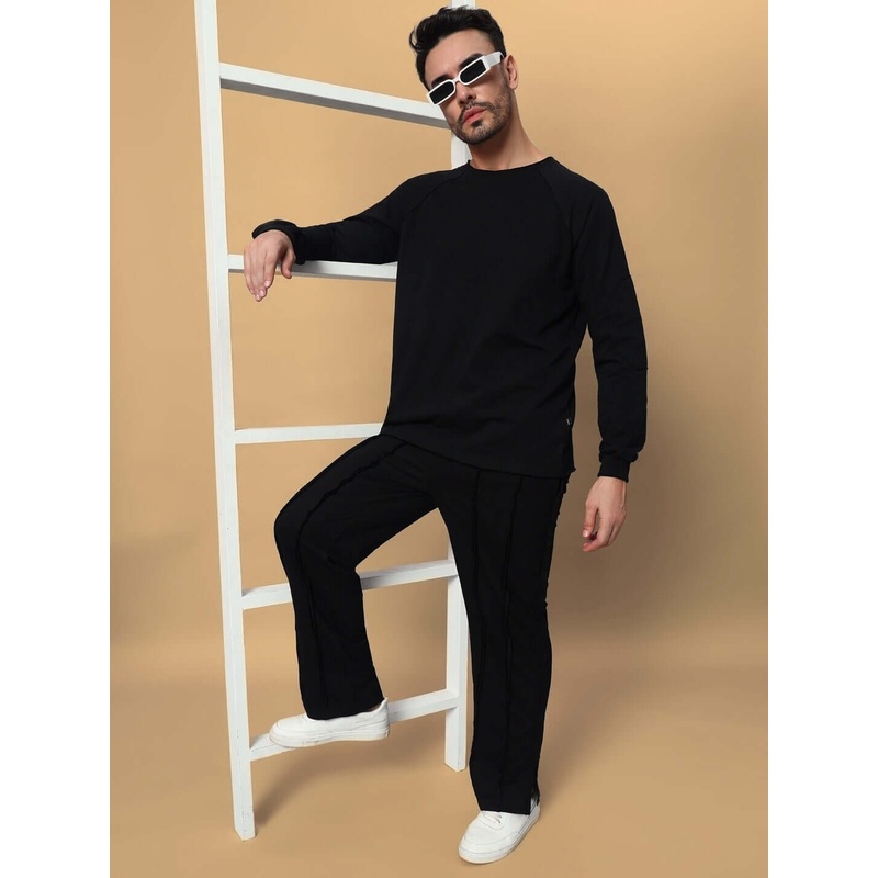 LAMINA OVERSIZED CO-ORD SET BLACK XS